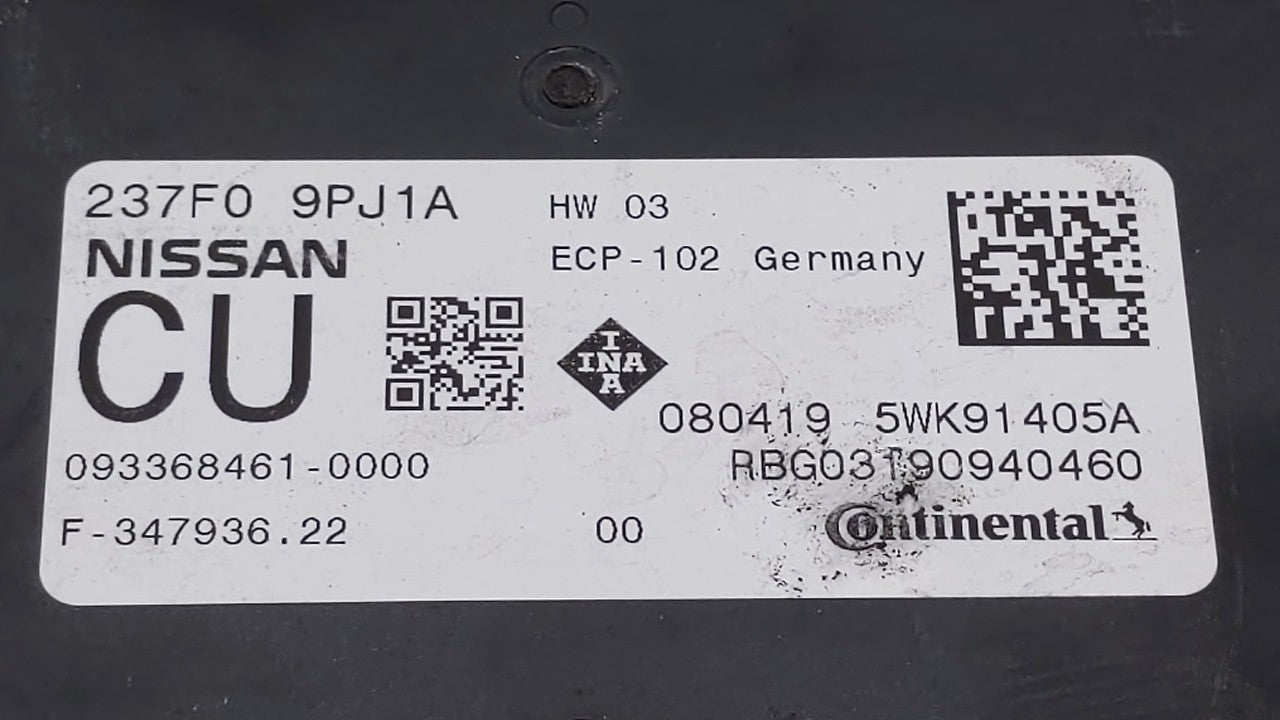 2018-2020 Infiniti Qx60 PCM Engine Control Computer ECU ECM PCU OEM P/N:BED40D-300 A1 237F0 9PJ1A Fits Fits 2018 2019 2020 O