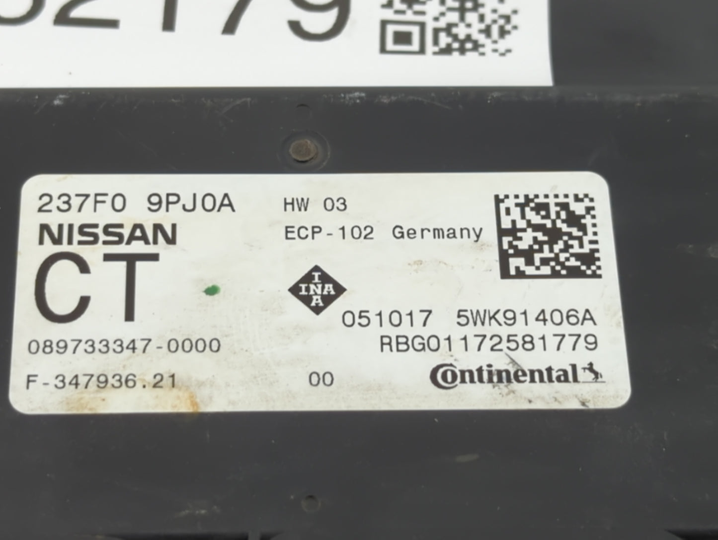 2019 Infiniti Qx60 PCM Engine Control Computer ECU ECM PCU OEM P/N:23750 9PJ1A 237F0 9PJ0A Fits Fits 2018 OEM Used Auto Part