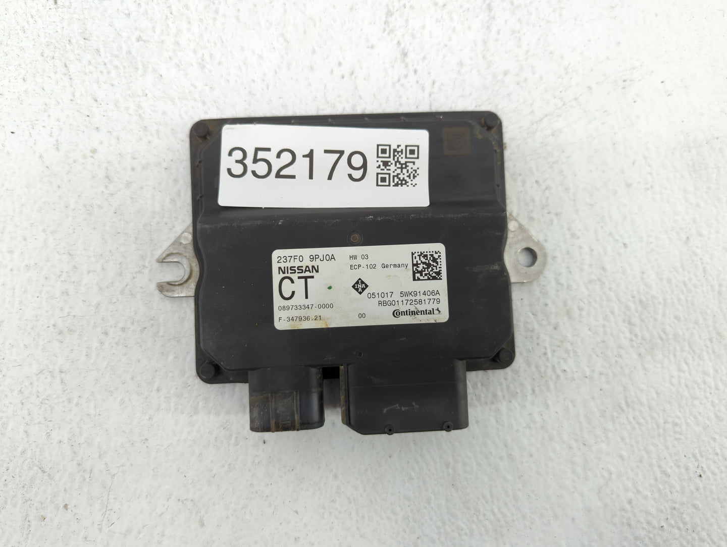 2019 Infiniti Qx60 PCM Engine Control Computer ECU ECM PCU OEM P/N:23750 9PJ1A 237F0 9PJ0A Fits Fits 2018 OEM Used Auto Part