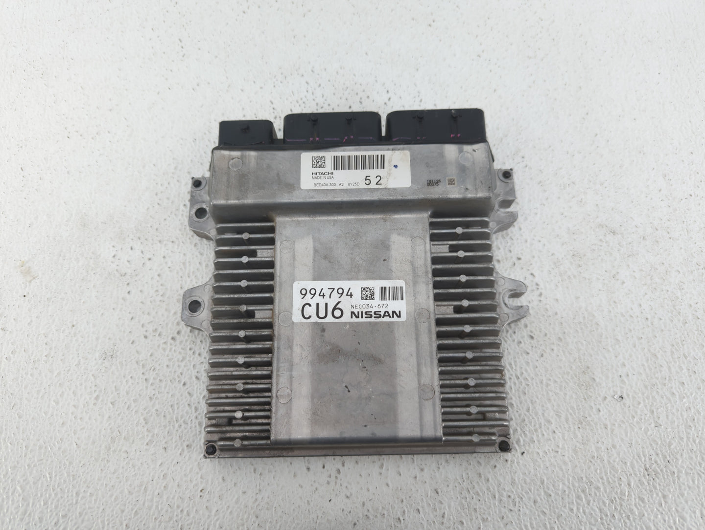2018-2020 Infiniti Qx60 PCM Engine Control Computer ECU ECM PCU OEM P/N:NEC034-672 BED40A-300 A2 Fits Fits 2018 2019 2020 OE