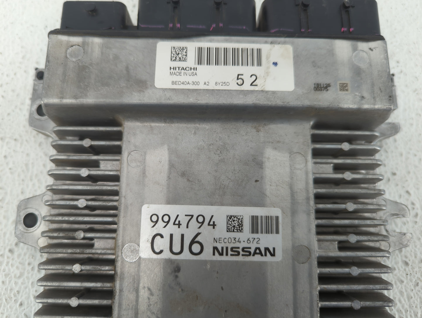 2018-2020 Infiniti Qx60 PCM Engine Control Computer ECU ECM PCU OEM P/N:NEC034-672 BED40A-300 A2 Fits Fits 2018 2019 2020 OE