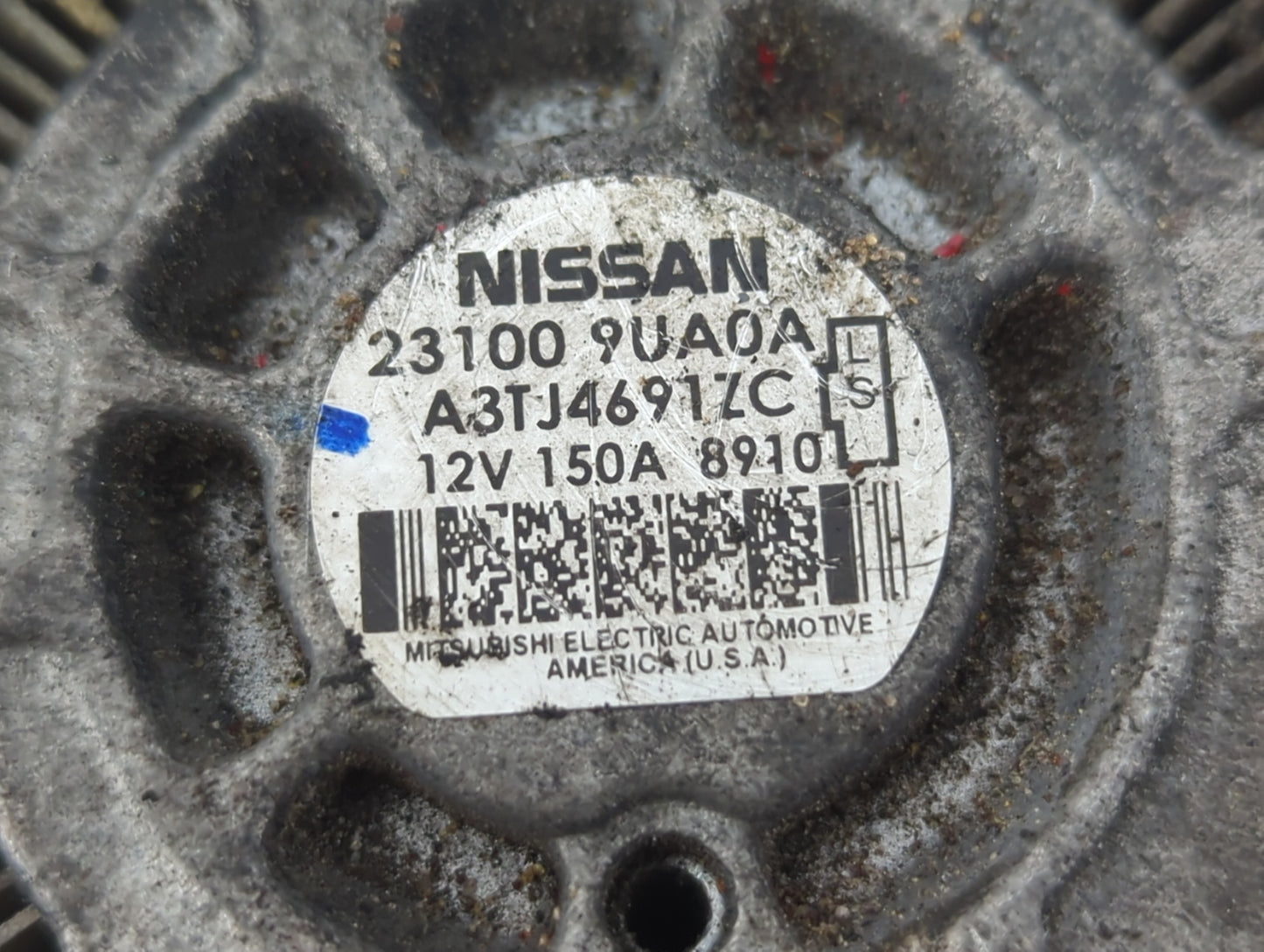 2017-2020 Infiniti Qx60 Alternator Replacement Generator Charging Assembly Engine OEM P/N:23100 9UA0A Fits OEM Used Auto Par