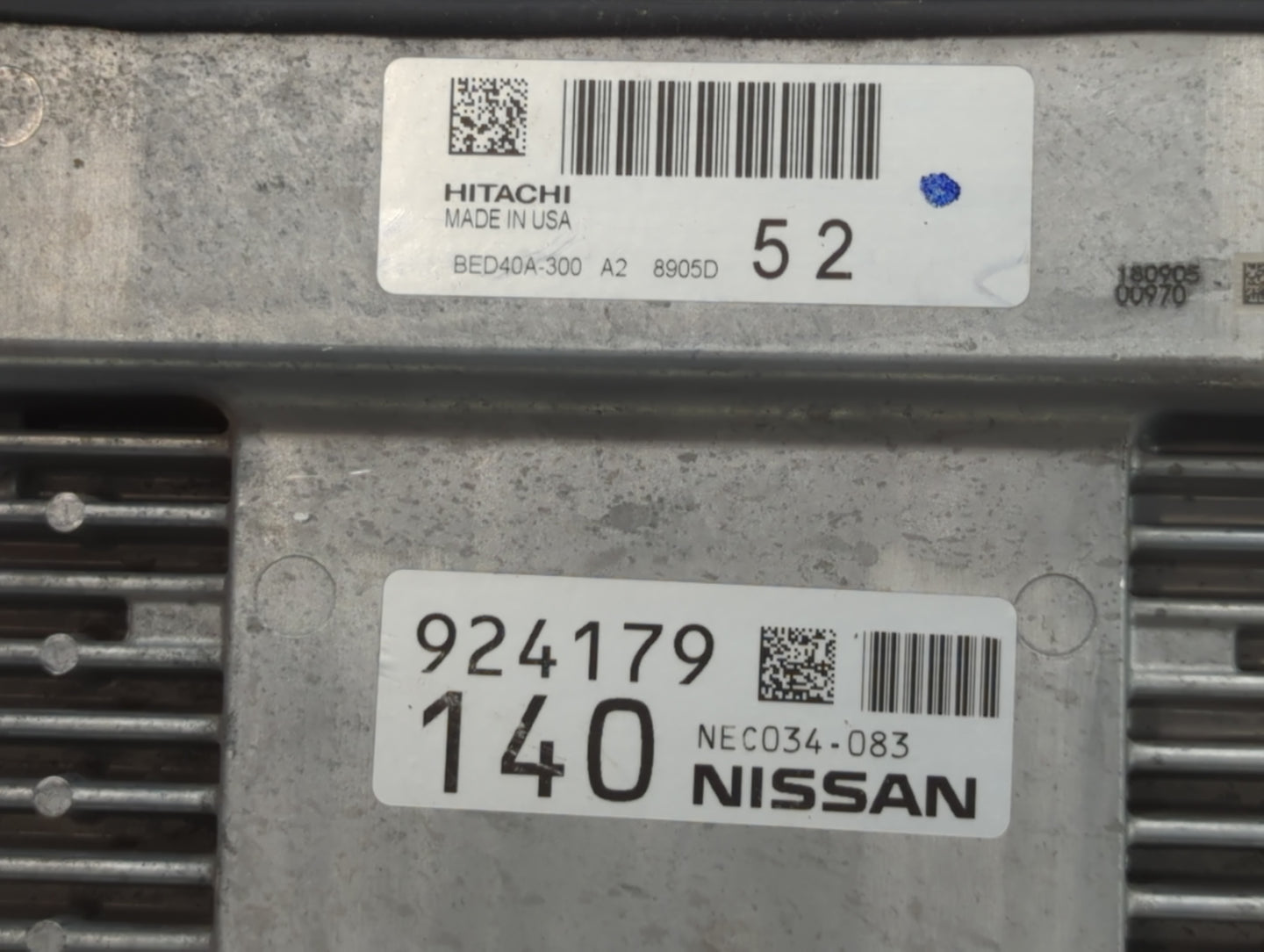 2018-2020 Infiniti Qx60 PCM Engine Control Computer ECU ECM PCU OEM P/N:NEC034-083 924179 Fits Fits 2018 2019 2020 OEM Used 