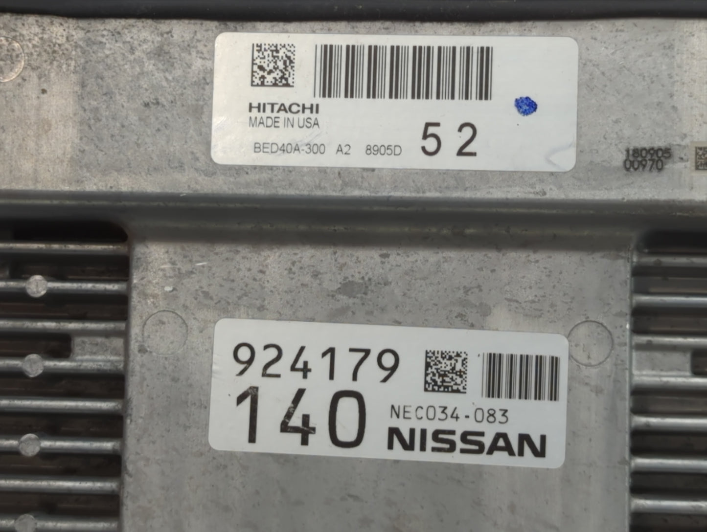 2018-2020 Infiniti Qx60 PCM Engine Control Computer ECU ECM PCU OEM P/N:NEC034-083 924179 Fits Fits 2018 2019 2020 OEM Used 