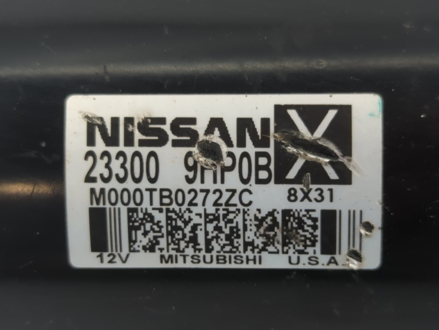2015-2020 Infiniti Qx60 Car Starter Motor Solenoid OEM P/N:M000TB0272ZC 23300 9HP0B Fits OEM Used Auto Parts - Oemusedautopa