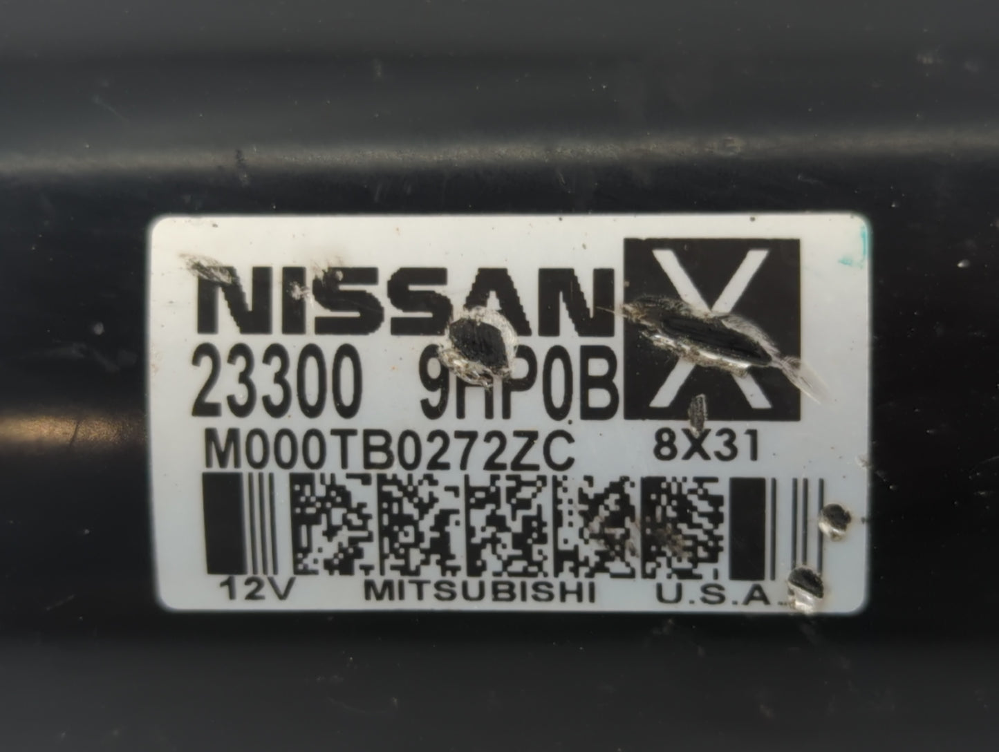 2015-2020 Infiniti Qx60 Car Starter Motor Solenoid OEM P/N:M000TB0272ZC 23300 9HP0B Fits OEM Used Auto Parts - Oemusedautopa