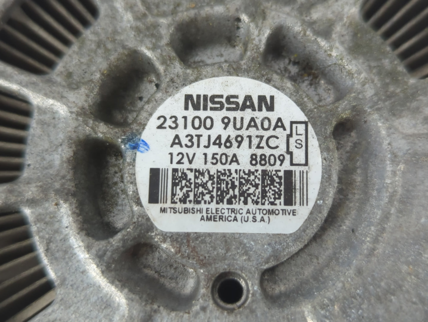 2017-2020 Infiniti Qx60 Alternator Replacement Generator Charging Assembly Engine OEM P/N:23100 9UA0A Fits OEM Used Auto Par