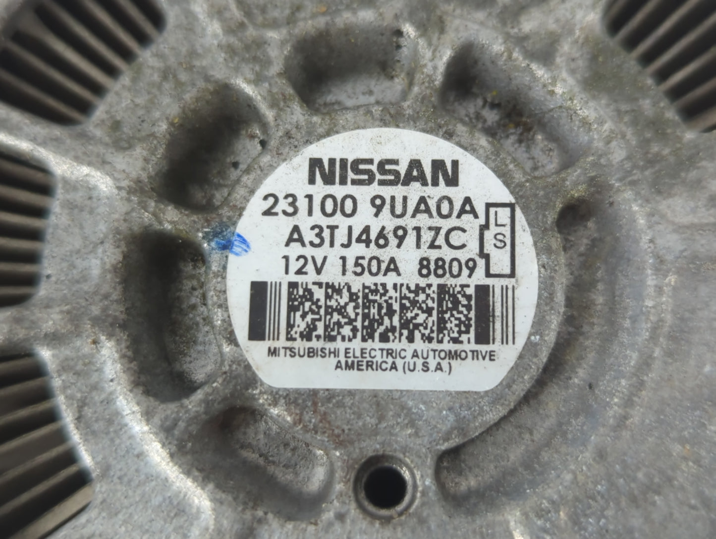 2017-2020 Infiniti Qx60 Alternator Replacement Generator Charging Assembly Engine OEM P/N:23100 9UA0A Fits OEM Used Auto Par