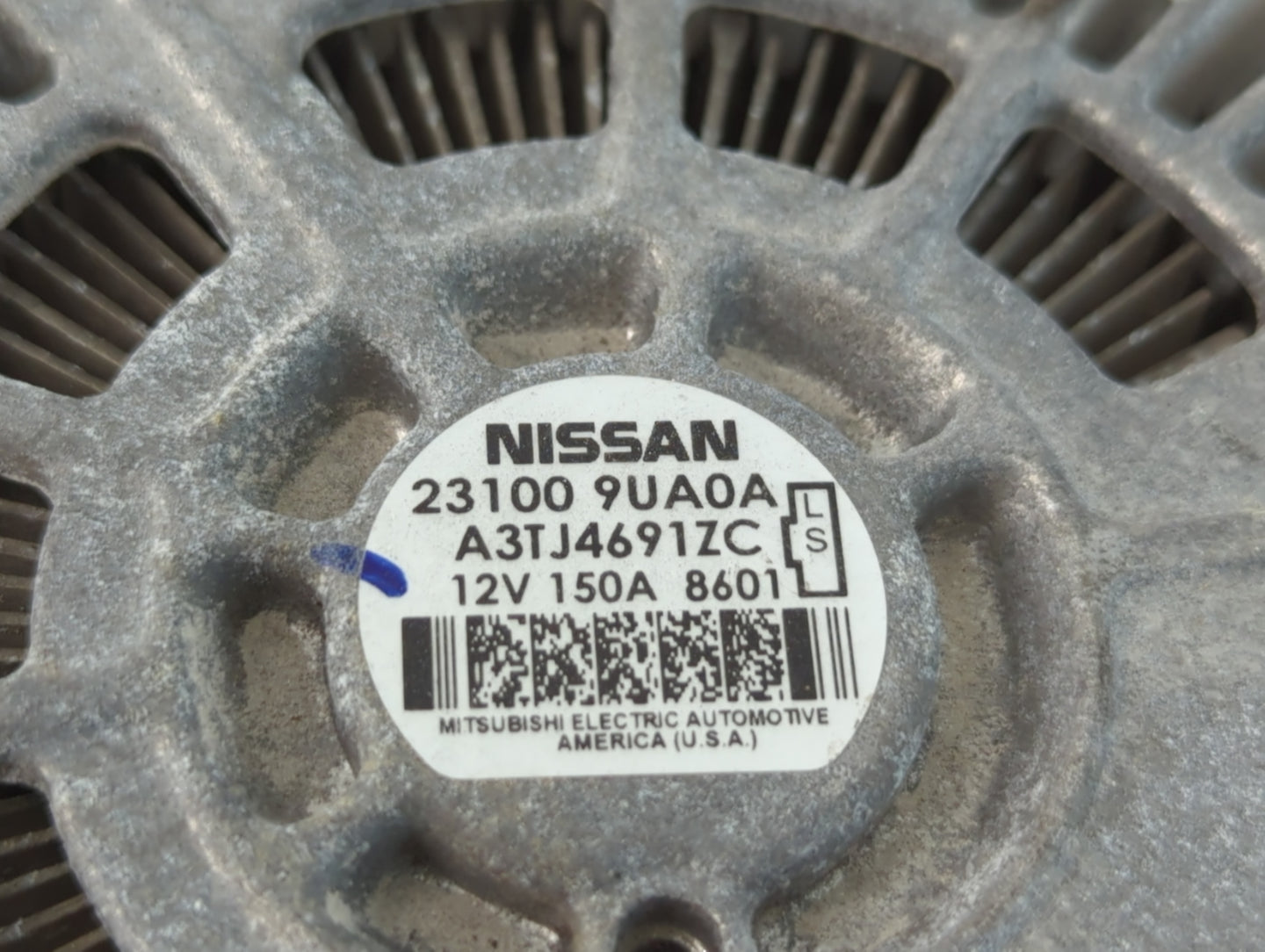 2017-2020 Infiniti Qx60 Alternator Replacement Generator Charging Assembly Engine OEM P/N:23100 9UA0A Fits OEM Used Auto Par