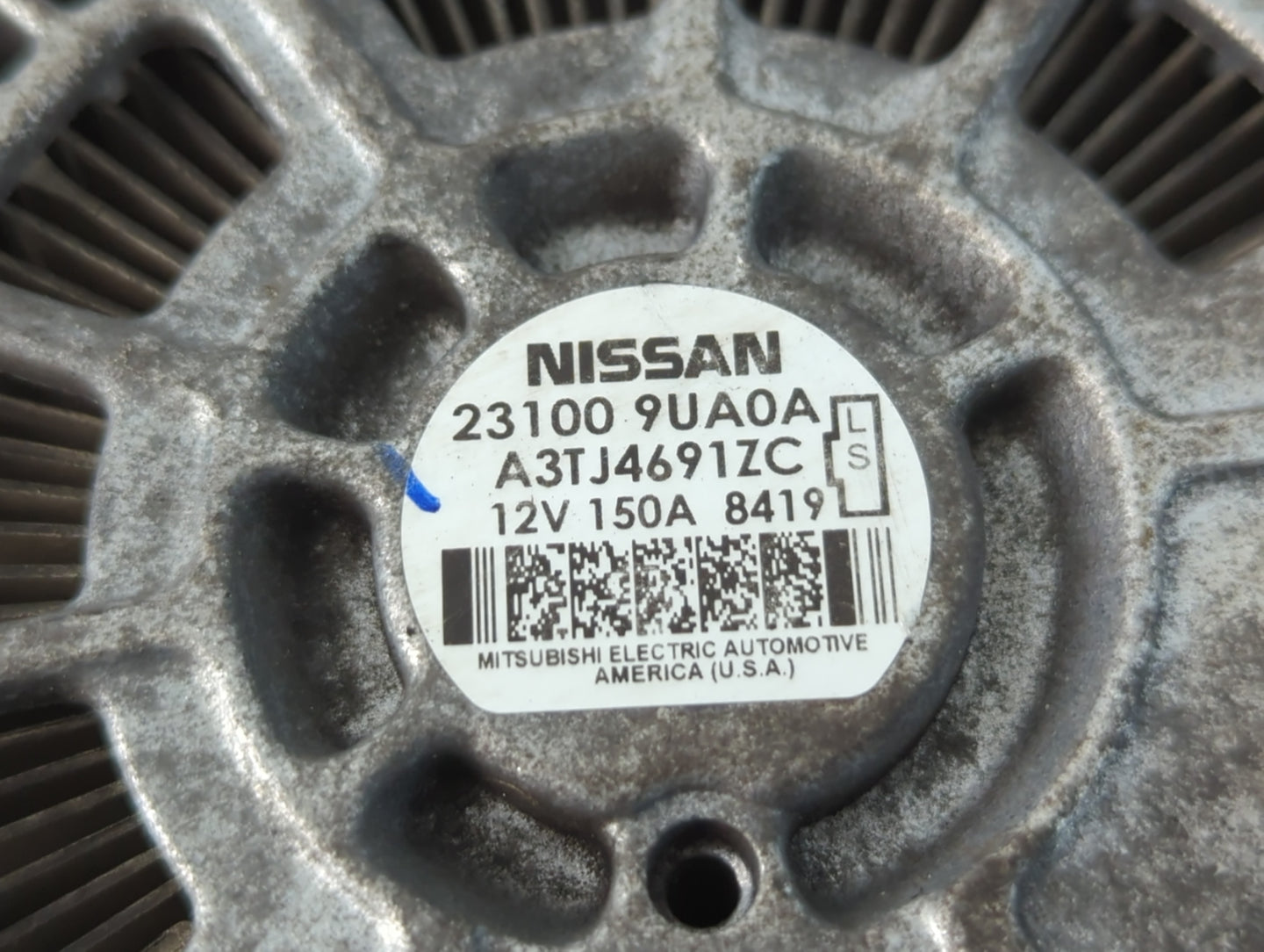 2017-2020 Infiniti Qx60 Alternator Replacement Generator Charging Assembly Engine OEM P/N:23100 9UA0A Fits OEM Used Auto Par