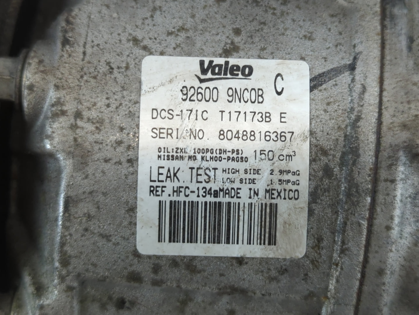 2016-2020 Infiniti Qx60 Air Conditioning A/c Ac Compressor Oem - Oemusedautoparts1.com