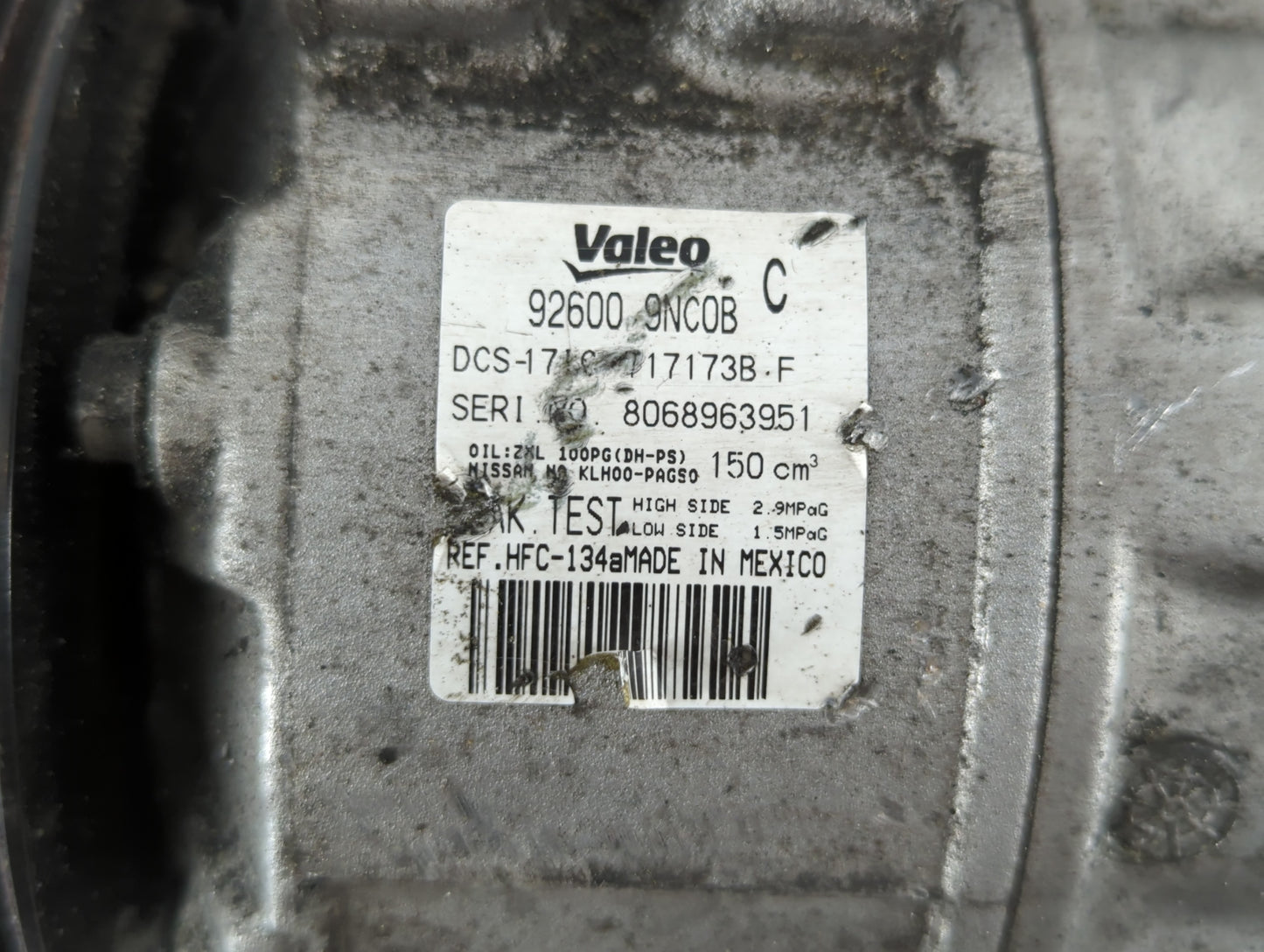 2016-2020 Infiniti Qx60 Air Conditioning A/c Ac Compressor Oem - Oemusedautoparts1.com