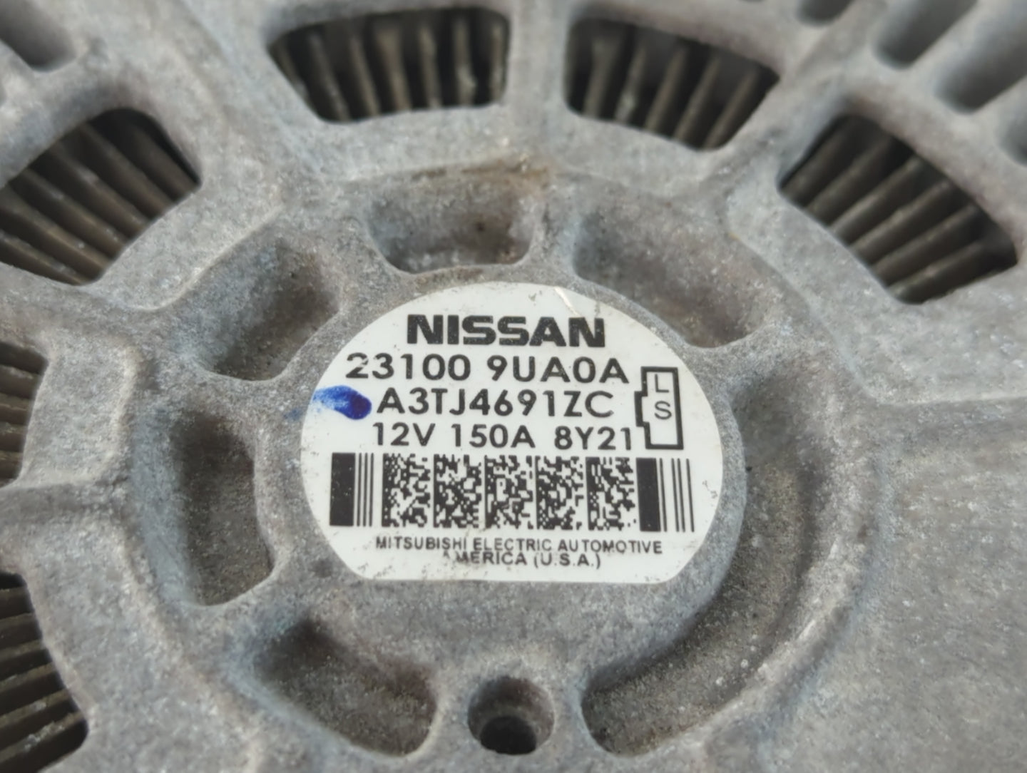 2017-2020 Infiniti Qx60 Alternator Replacement Generator Charging Assembly Engine OEM P/N:23100 9UA0A Fits OEM Used Auto Par