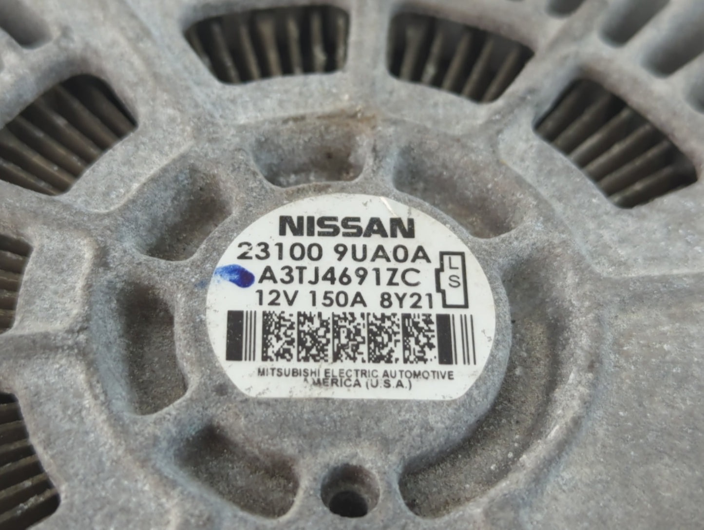 2017-2020 Infiniti Qx60 Alternator Replacement Generator Charging Assembly Engine OEM P/N:23100 9UA0A Fits OEM Used Auto Par