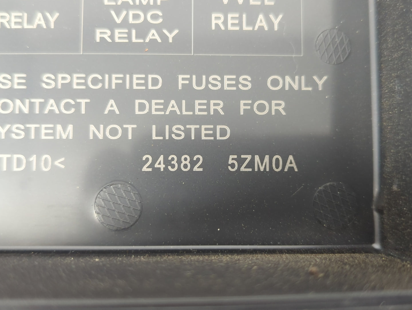 2014-2019 Infiniti Qx80 Fusebox Fuse Box Panel Relay Module P/N:24382 5ZM0A Fits Fits 2013 2014 2015 2016 2017 2018 2019 OEM