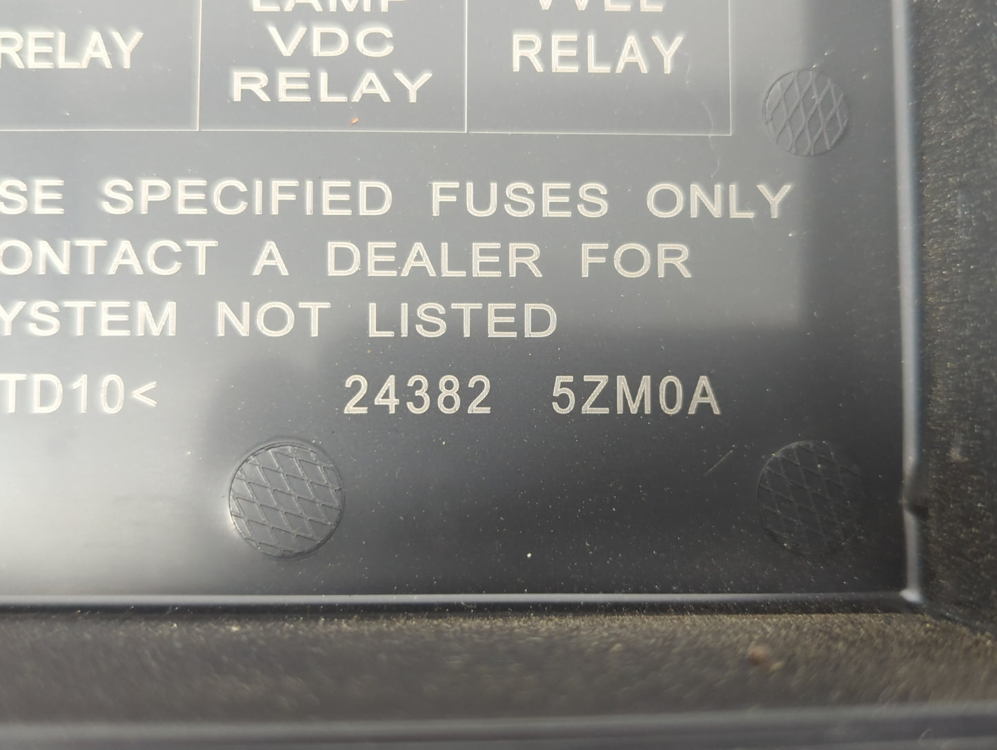 2014-2019 Infiniti Qx80 Fusebox Fuse Box Panel Relay Module P/N:24382 5ZM0A Fits Fits 2013 2014 2015 2016 2017 2018 2019 OEM