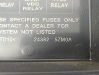 2014-2019 Infiniti Qx80 Fusebox Fuse Box Panel Relay Module P/N:24382 5ZM0A Fits Fits 2013 2014 2015 2016 2017 2018 2019 OEM