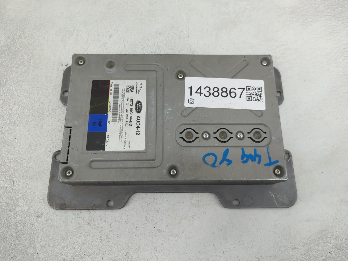 2019-2020 Jaguar F-pace Radio Speaker Amplifier Aud4-12|hx73-19c164-bd - Oemusedautoparts1.com
