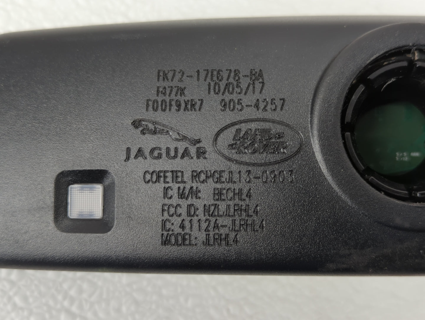 2019 Jaguar Xf Interior Rear View Mirror Replacement OEM P/N:GX53-17E678-GA Fits Fits 2017 2018 2020 OEM Used Auto Parts - O