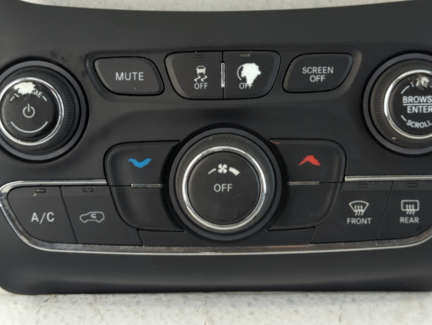 2019-2022 Jeep Cherokee Climate Control Module Temperature AC/Heater Replacement P/N:68285938AB Fits Fits 2019 2020 2021 202