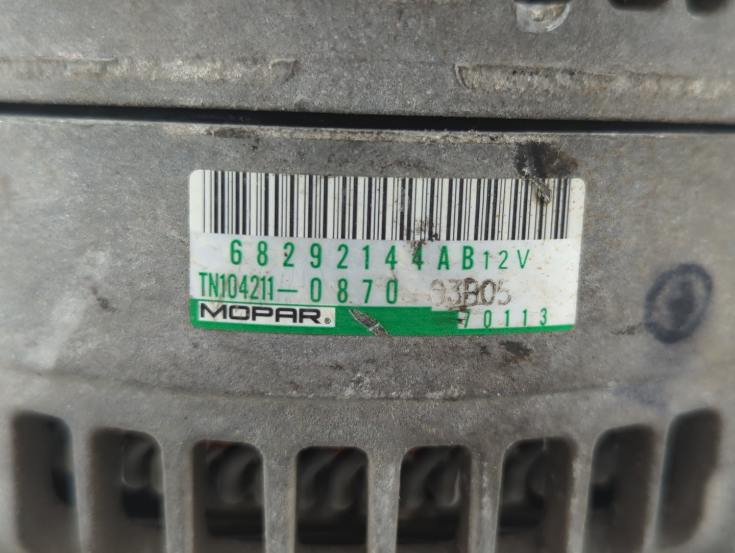 2019-2022 Jeep Cherokee Alternator Replacement Generator Charging Assembly Engine OEM P/N:TN104211-0870 68292144AB Fits OEM 