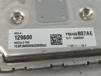 2019 Jeep Cherokee PCM Engine Control Computer ECU ECM PCU OEM P/N:P68328875AA Fits OEM Used Auto Parts - Oemusedautoparts1.