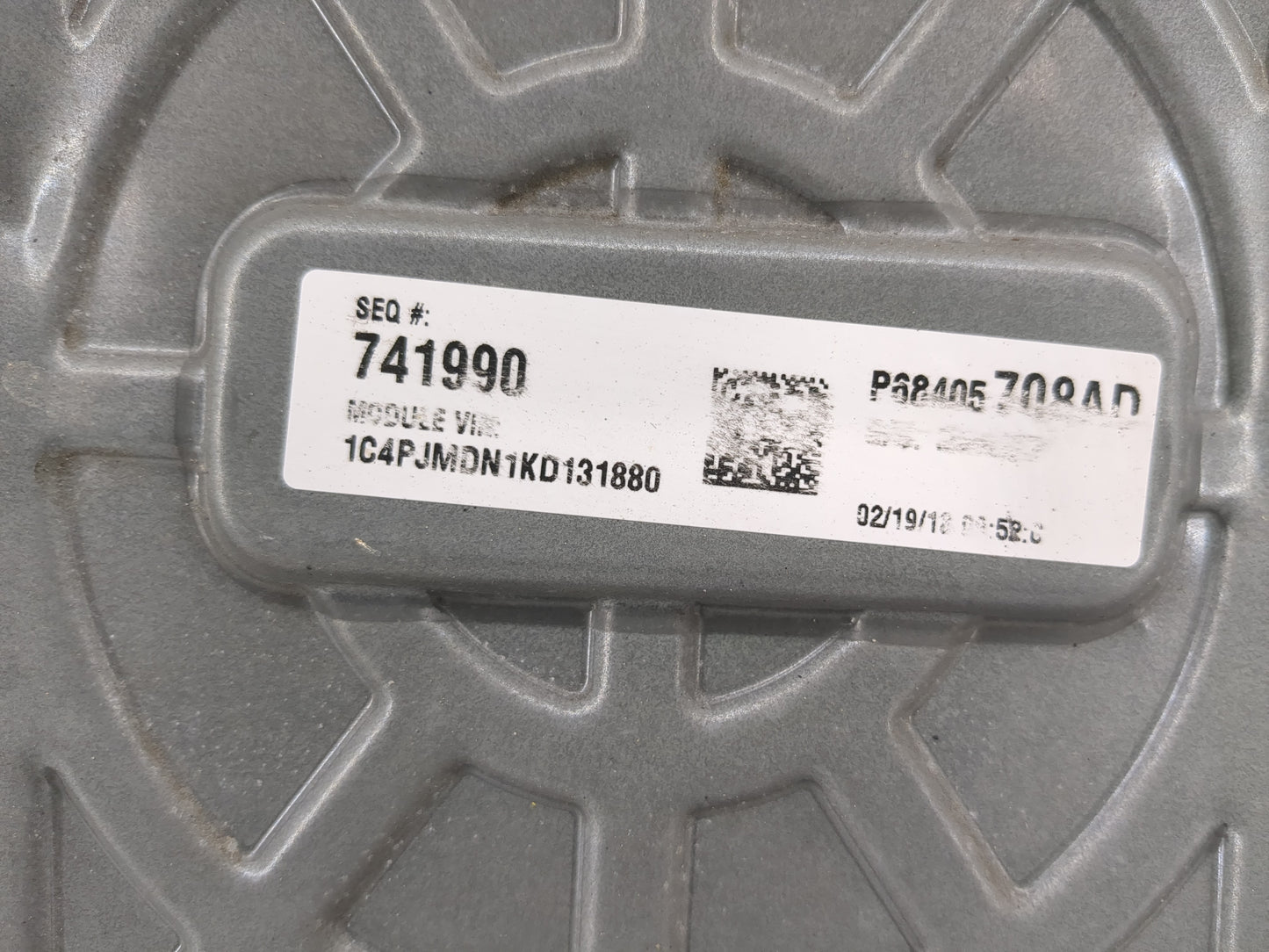 2019-2021 Jeep Cherokee PCM Engine Control Computer ECU ECM PCU OEM P/N:P05150861AH Fits Fits 2019 2020 2021 2022 OEM Used A