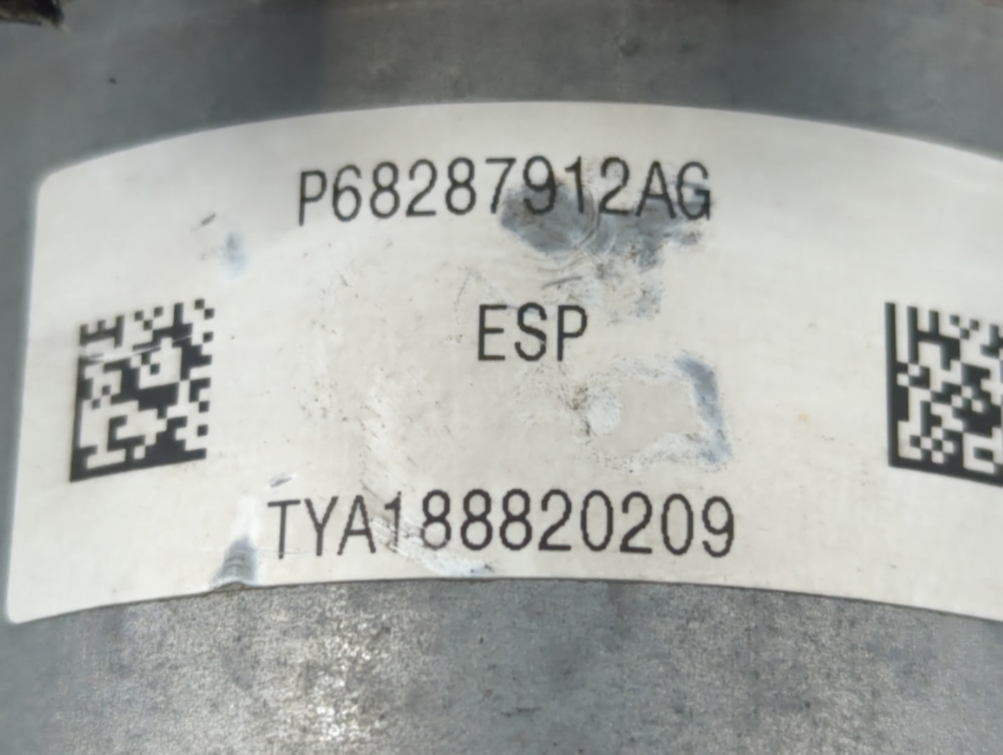 2019 Jeep Cherokee ABS Pump Control Module Replacement P/N:P68287912AG Fits OEM Used Auto Parts - Oemusedautoparts1.com