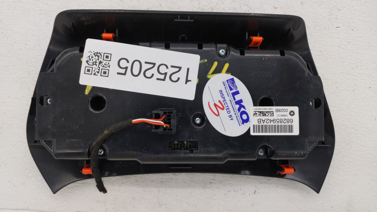 2019-2022 Jeep Cherokee Climate Control Module Temperature AC/Heater Replacement P/N:68285942AB Fits Fits 2019 2020 2021 202