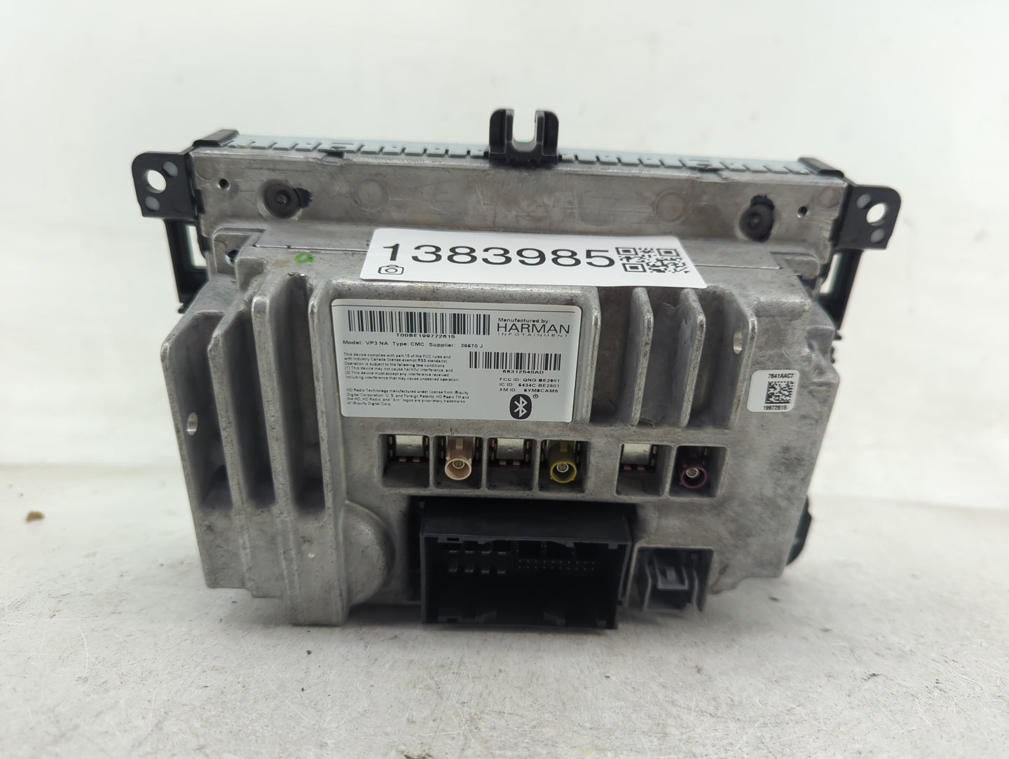 2019 Jeep Cherokee Radio AM FM Cd Player Receiver Replacement P/N:68312540AD Fits OEM Used Auto Parts - Oemusedautoparts1.co