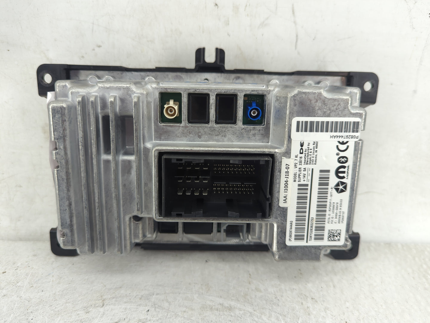 2019 Jeep Cherokee Radio AM FM Cd Player Receiver Replacement P/N:68297444AG Fits OEM Used Auto Parts - Oemusedautoparts1.co