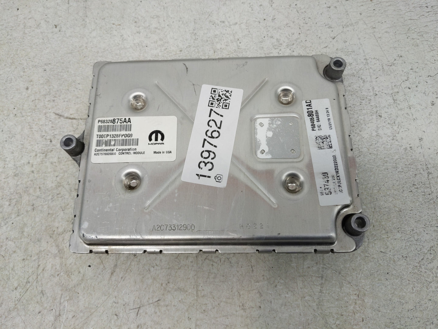 2019 Jeep Cherokee PCM Engine Control Computer ECU ECM PCU OEM P/N:68328875AA Fits OEM Used Auto Parts - Oemusedautoparts1.c