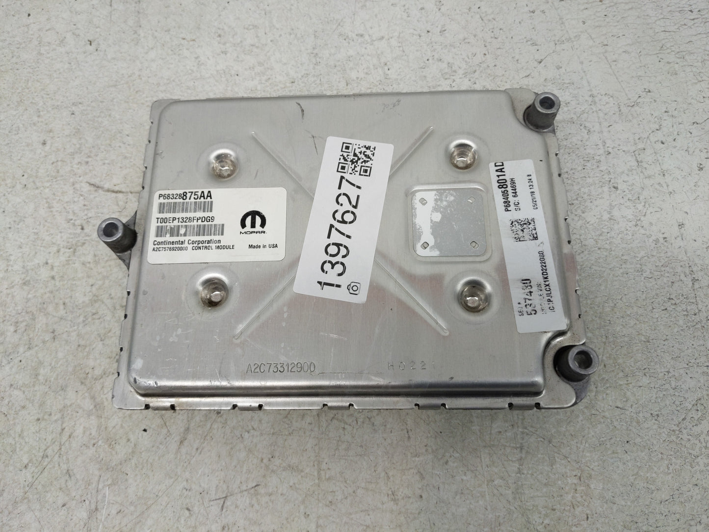 2019 Jeep Cherokee PCM Engine Control Computer ECU ECM PCU OEM P/N:68328875AA Fits OEM Used Auto Parts - Oemusedautoparts1.c