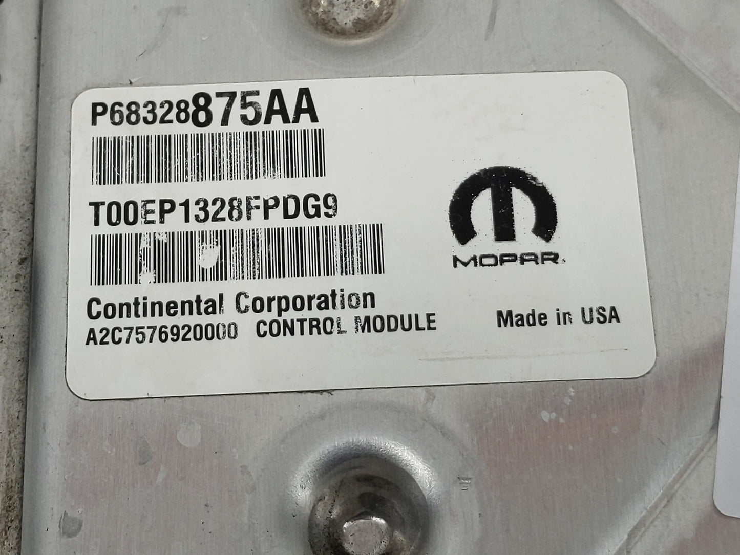 2019 Jeep Cherokee PCM Engine Control Computer ECU ECM PCU OEM P/N:68328875AA Fits OEM Used Auto Parts - Oemusedautoparts1.c