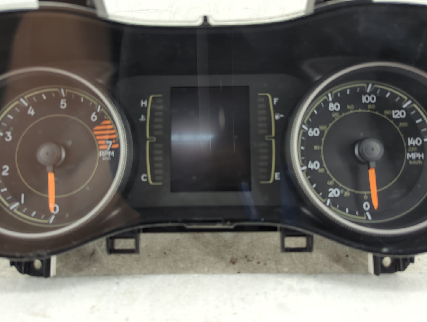 2019 Jeep Cherokee Instrument Cluster Speedometer Gauges P/N:68379607AE Fits OEM Used Auto Parts - Oemusedautoparts1.com