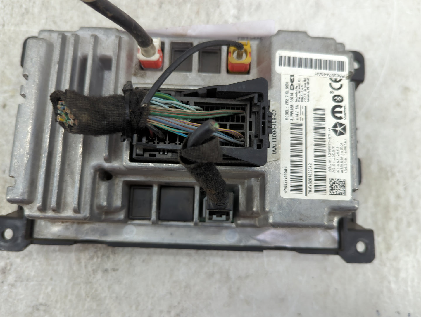 2019 Jeep Cherokee Radio AM FM Cd Player Receiver Replacement P/N:P68297445AG P68297445AH, RCPDFVP17-0277-A1, L2CDD69TR Fits