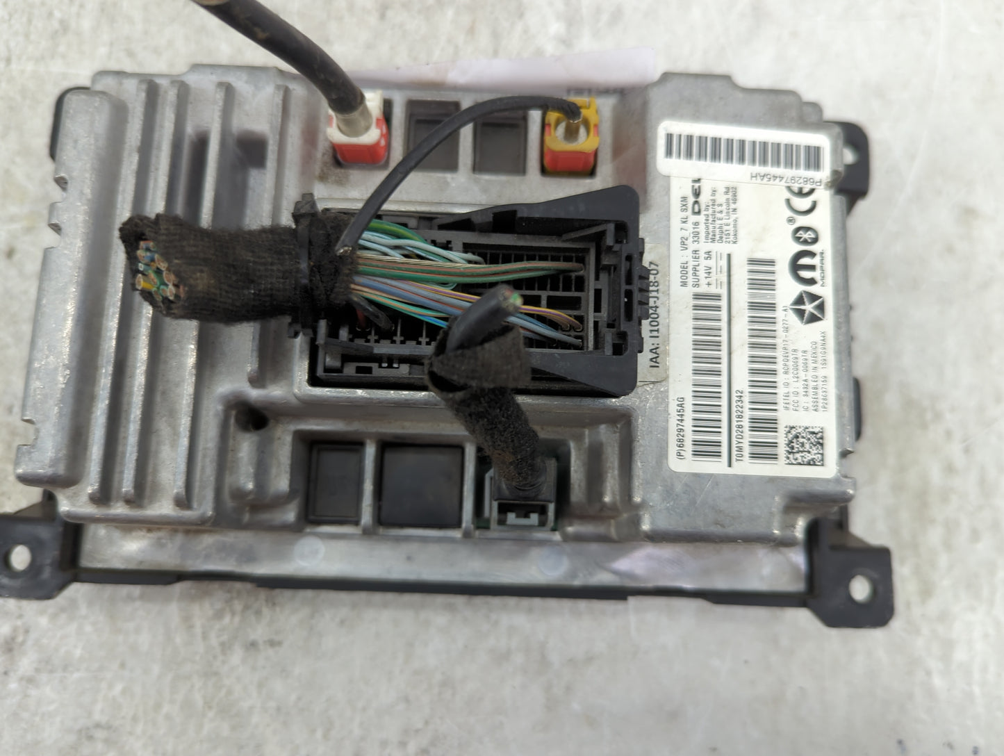 2019 Jeep Cherokee Radio AM FM Cd Player Receiver Replacement P/N:P68297445AG P68297445AH, RCPDFVP17-0277-A1, L2CDD69TR Fits