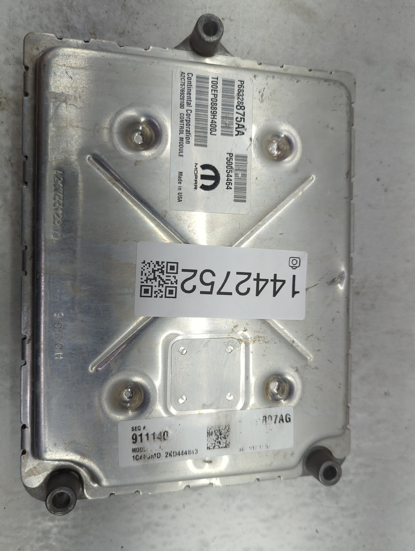 2019 Jeep Cherokee PCM Engine Control Computer ECU ECM PCU OEM P/N:P68328875AA P05054464, A2C75769201D0, T00EP0889H400J Fits