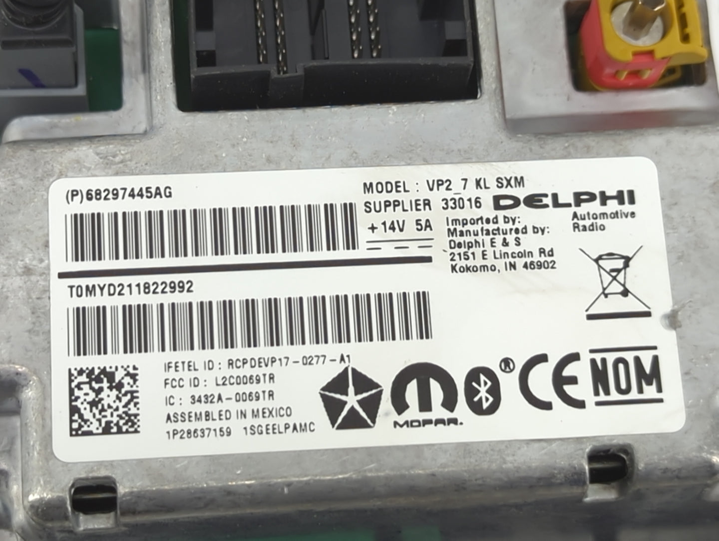2019 Jeep Cherokee Information Display Screen 1487839 - Oemusedautoparts1.com
