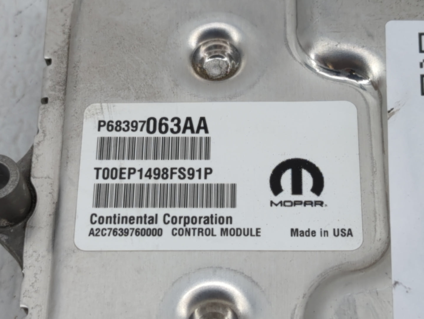 2019-2020 Jeep Cherokee PCM Engine Control Computer ECU ECM PCU OEM P/N:68354900AG 68447031AF, 68354922AI Fits Fits 2019 202