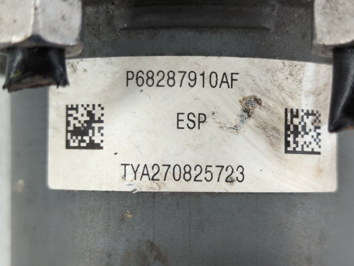 2019 Jeep Cherokee Anti-Lock Brake ABS Pump Module Actuator OEM P/N:68287912AF 68287910AG, 68287910AF Fits OEM Used Auto Par