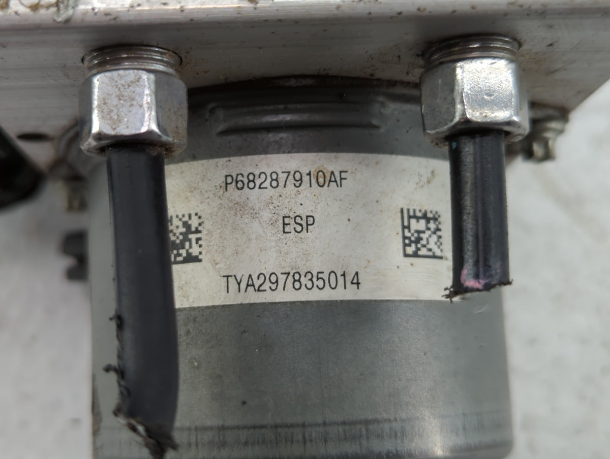 2019 Jeep Cherokee Anti-Lock Brake ABS Pump Module Actuator OEM P/N:68287912AF 68287910AG, 68287910AF Fits OEM Used Auto Par