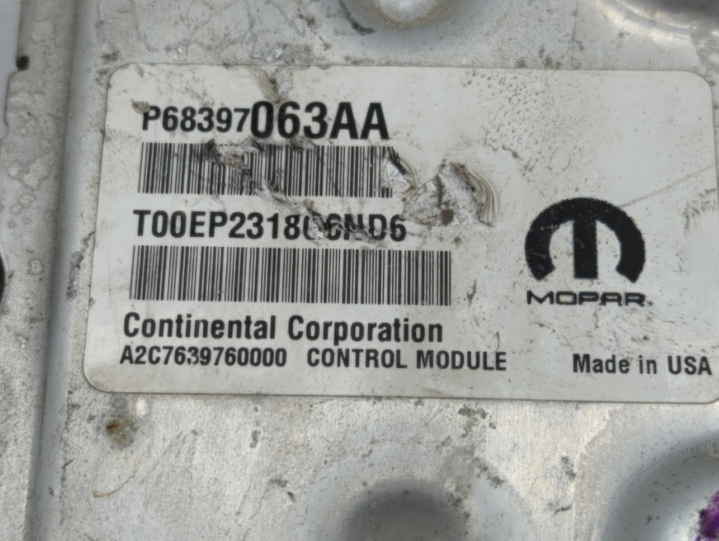 2019-2020 Jeep Cherokee PCM Engine Control Computer ECU ECM PCU OEM P/N:68354900AG 68447031AF, 68354922AI Fits Fits 2019 202