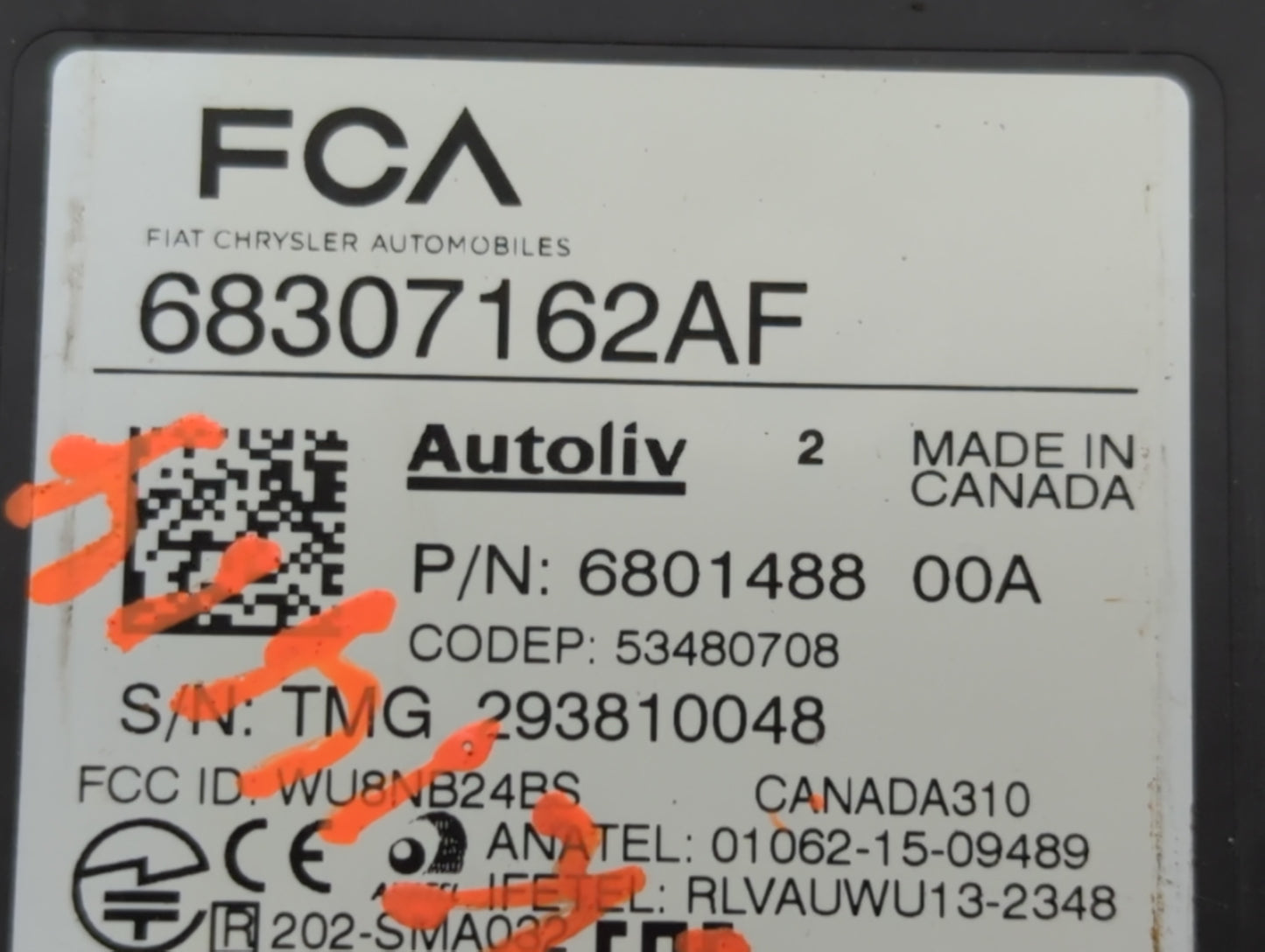 2019-2019 Jeep Cherokee Chassis Control Module Ccm Bcm Body Control - Oemusedautoparts1.com