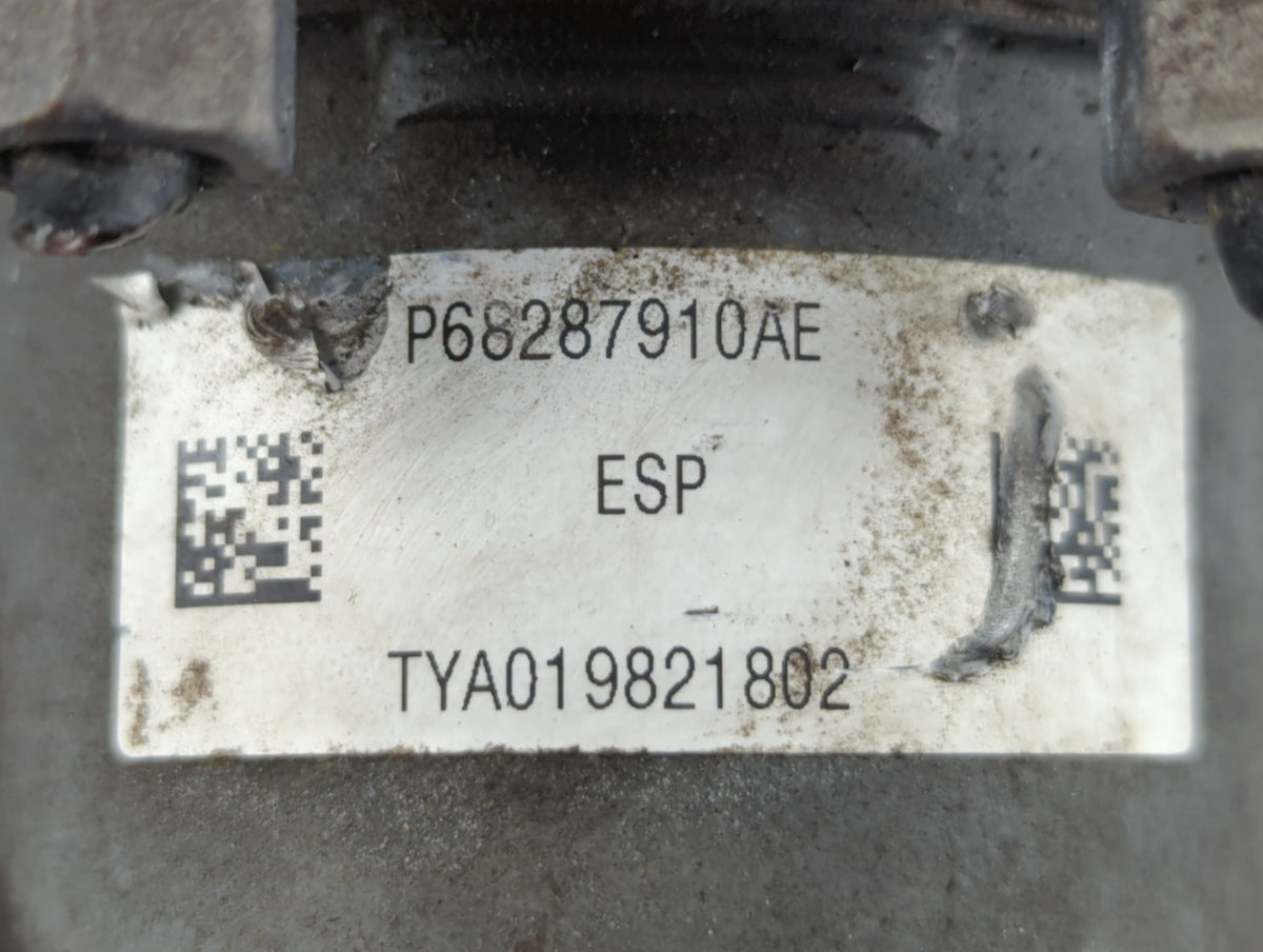 2019 Jeep Cherokee Anti-Lock Brake ABS Pump Module Actuator OEM P/N:68287910AF 68287912AF, 68287910AG Fits OEM Used Auto Par