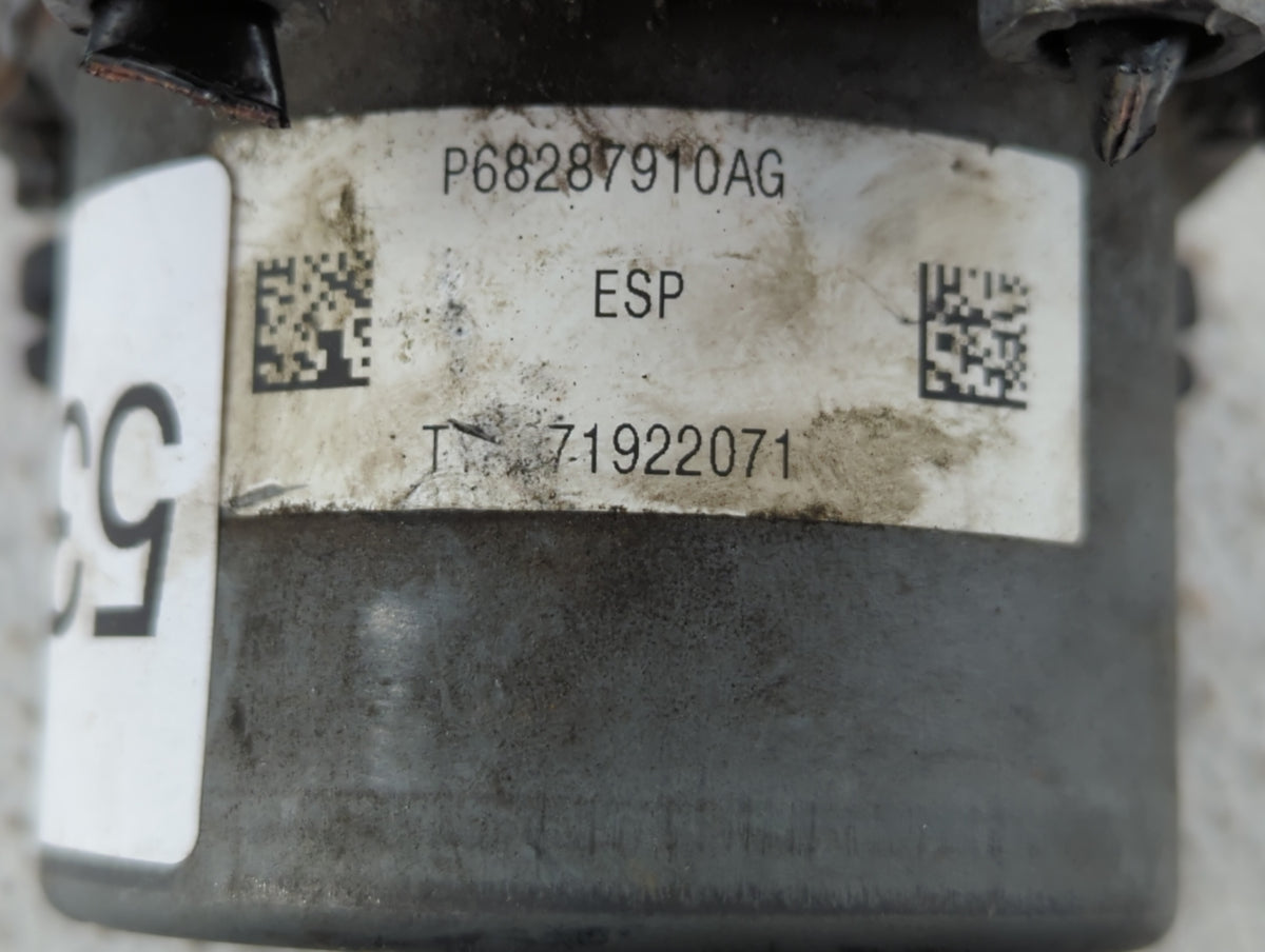 2019 Jeep Cherokee Anti-Lock Brake ABS Pump Module Actuator OEM P/N:68287910AG 68287910AF, 68287912AF Fits OEM Used Auto Par