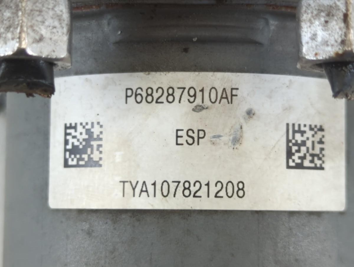 2019 Jeep Cherokee Anti-Lock Brake ABS Pump Module Actuator OEM P/N:P68287910AF Fits OEM Used Auto Parts - Oemusedautoparts1