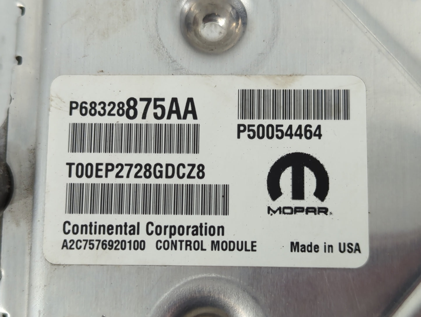 2019 Jeep Cherokee PCM Engine Control Computer ECU ECM PCU OEM P/N:P68328875AA Fits OEM Used Auto Parts - Oemusedautoparts1.