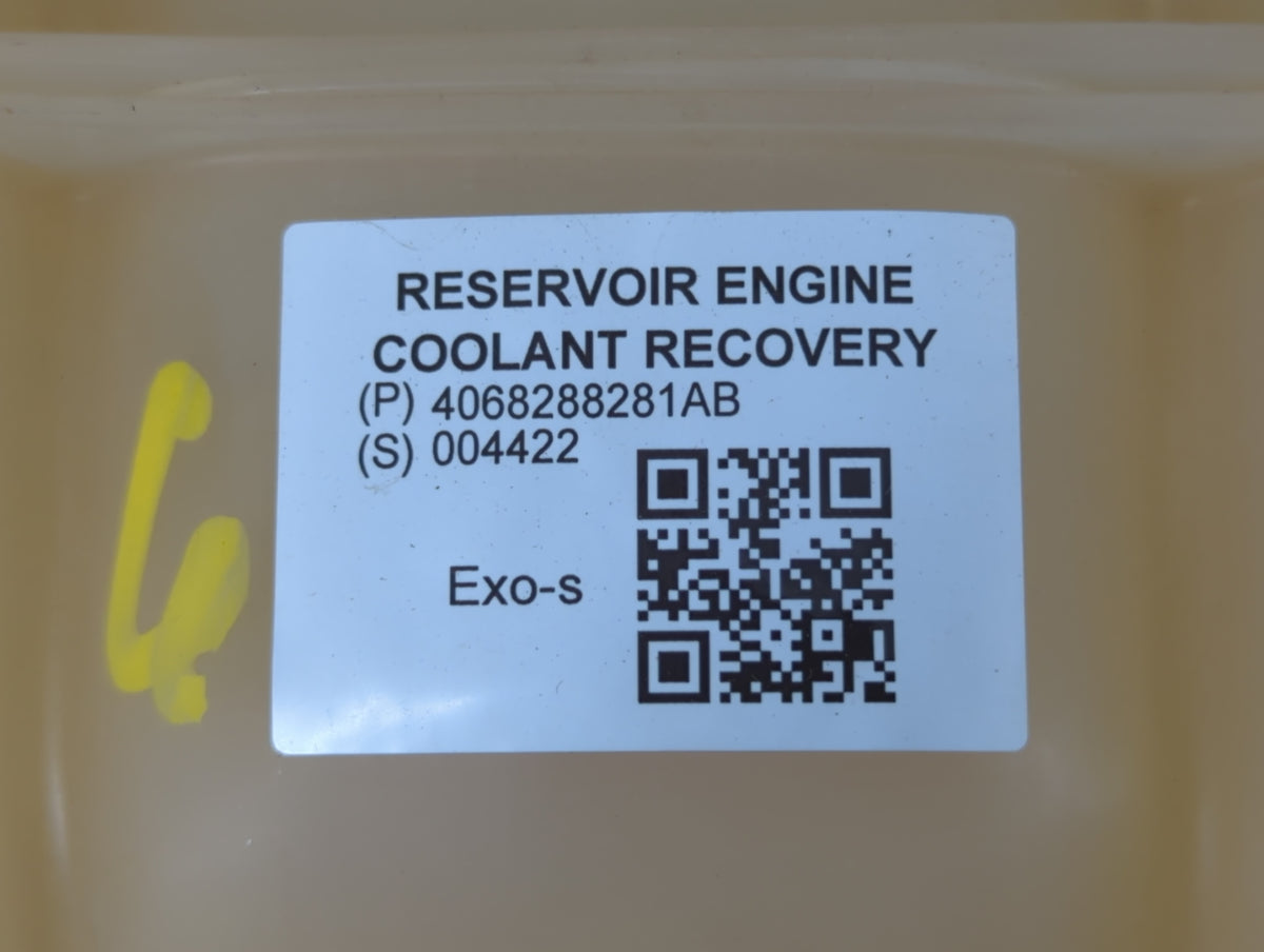 2019-2022 Jeep Cherokee Radiator Coolant Overflow Expansion Tank Bottle 724005 - Oemusedautoparts1.com