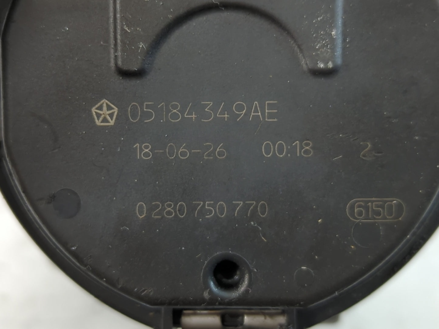 2014-2022 Jeep Cherokee Throttle Body P/N:0 280 750 770 05184349AE Fits OEM Used Auto Parts - Oemusedautoparts1.com